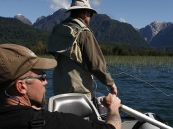 FISHING THE REEDS AT THE LOWER END OF LAKE YELCHO