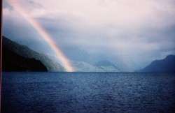 DOUBLE RAINBOW ON LAKE YELCHO 