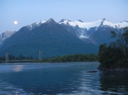 DAWN ON THE LAKE DURING A FULL MOON-BEAUTIFUL BUT RAISES HELL WITH THE FISHING