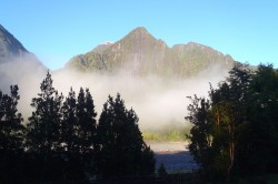 BEACH AND BOATS FROM LODGE- MIKE CONLON