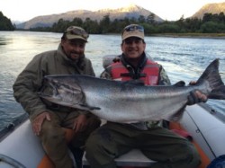 DR PAUL PARE WITH BIG CHINOOK IN THE AM