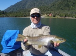 PAUL WITH NICE BROWN IN LAKE YELCHO