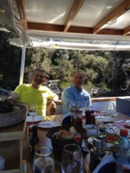 LUBO AND HUW/LUNCH ON PUMA II