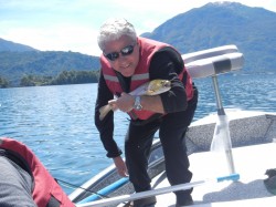 CRAIG BANDOHOFF (HEALING WATERS) WITH SMALL LAGO BROWN 