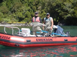 LUBO WITH HIS FIRST CHINOOK