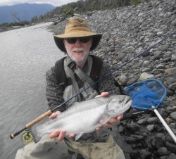 ANOTHER NICE STEELHEAD FOR DICK AT THE ESTUARY