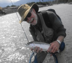 DICK WITH HIS FIRST STEELHEAD