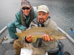 PAUL WITH A VERY NICE BROWN ON THE LAKE