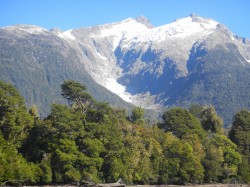 THE HANGING GLACIER FROM THE RIVER