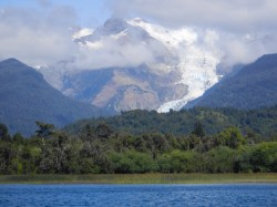 YELCHO GLACIER FROM THE LAKE