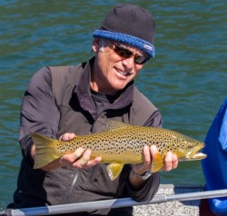 TONY WITH AVERAGE BROWN IN LAKE