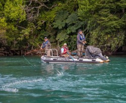 ROGER SPEYING FROM THE BOAT ON THE RIVER