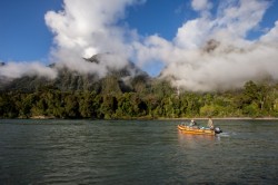 HEADING UP THE RIVER