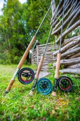 RODS LEANING AGAINST ONE OF OUR CHILEAN FENCES
