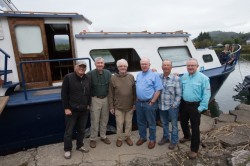 TONY, ED, NATE, DAVE, ROGER, & PAT AT THE DOCK