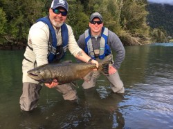 DAVID AND KYLE WITH TURNED CHINOOK
