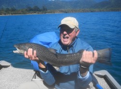 MARK WITH 33+ INCH DOUBLE HOOKED TROPHY BROWN IN LAKE YELCHO