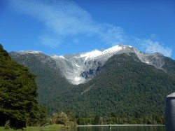 HANGING GLACIER FROM THE RIVER