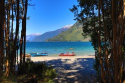 AT THE ASADO SITE ON LAKE YELCHO