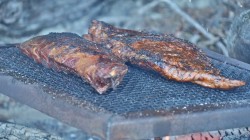 FILETS ON THE GRILL AT ASADO