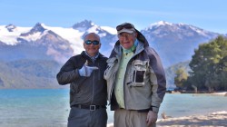 IGOR OF ROYAL SAFARI AND ME WITH YELCHO GLACIER IN BACKGROUND