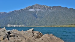 LAKE YELCHO FROM THE PIER AT PUERTO CARDENAS