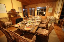 MELON AND JAMON APPETIZER AT THE LODGE