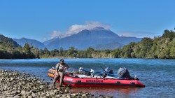 CUSTOMIZED BOATS ON THE BEACH AT PUMA LODGE