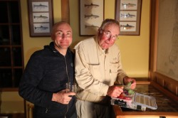 PICKING OUT SOME MORE FLIES FOR TOMORROW AT PUMA LODGE'S FLY SHOP