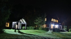 PUMA LODGE AND ONE OF THE PRIVATE CABANAS