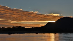 SUNSET AT THE MOUTH OF THE YELCHO RIVER