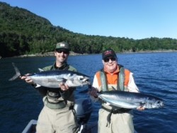TODD AND JIM WITH ONE OF THEIR TUNA DOUBLES