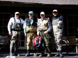 GUY, BILL, BOBBY, AND STEVE AT LODGE