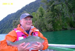 TROPHY RAINBOW- LAKE YELCHO -- ANOTHER OF DR. PEDDIE'S  5 TROPHY RAINBOWS IN 3 DAYS  -- 09