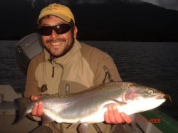 TROPHY RAINBOW - LAKE YELCHO -- CAUGHT 1/26/10. CAMERA DATE IS INCORRECT