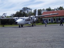 AEROCORD'S TWIN OTTER AT SANTA BARBARA AIRPORT