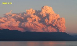 CHAITEN VOLCANO ABOUT 3 WEEKS AFTER INITIAL ERUPTION