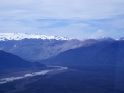 CHAITEN VOLCANO - OCCASIONALLY EMITTS WATER VAPOR.  WE RECEIVED NO DAMAGE FROM THE ERUPTION AND IT DID NOT DIRECTLY IMPACT THE FISHING NEGATIVELY.  WE ARE TWO VALLEYS AWAY FROM THE VOLCANO AND THOSE VALLEYS RUN AT RIGHT ANGLES TO VOLCANO.