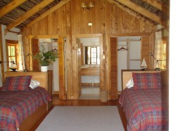PRIVATE CABANA WITH BATHROOM AND SHOWER AS WELL AS SMALL FIREPLACE