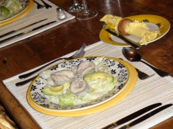 ABALONE APPETIZER - FIRST COURSE OF FOUR/FIVE COURSE MEAL