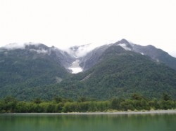 HANGING GLACIER FROM YELCHO RIVER