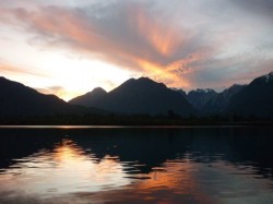 SUNSET ON LAKE YELCHO