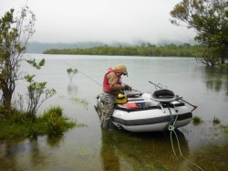 GETTING READY TO GO BACK OUT ON LAGO YELCHO AFTER A 