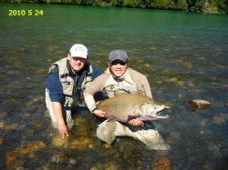 CHINOOK SALMON- 1 OF 12 CAUGHT ON 2/17/10-YELCHO RIVER (DATE ON PHOTO IS WHEN SENT TO ME)