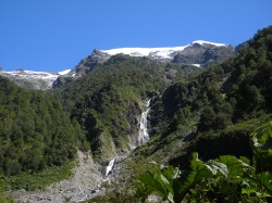 WATERFALL ON TREK TO YELCHO GLACIER