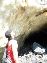 COOL REFRESHMENT AT BOTTM OF THE ICE WEDGE