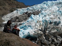 AT FACE OF YELCHO GLACIER