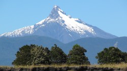 BEAUTIFUL CORCOVADO VOLCANO FROM MOUTH OF YELCHO RIVER