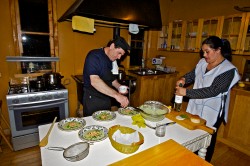 PREPARING SECOND COURSE