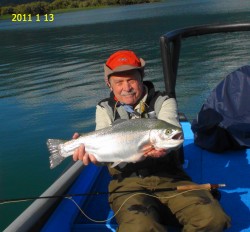 13 LB TROPHY RAINBOW ON DRY-LAKE YELCHO